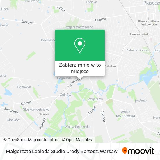 Mapa Malgorzata Lebioda Studio Urody Bartosz