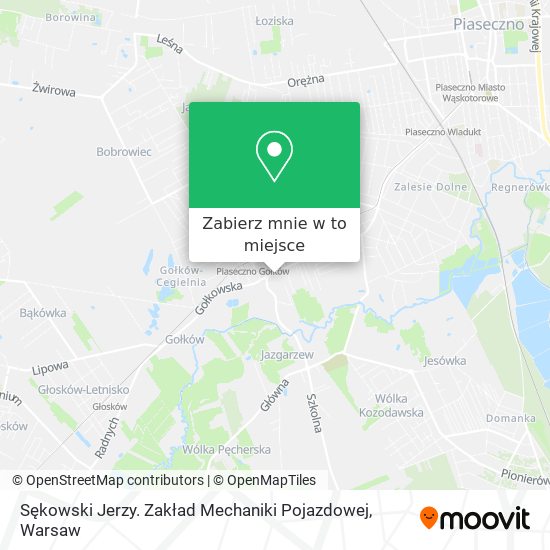 Mapa Sękowski Jerzy. Zakład Mechaniki Pojazdowej