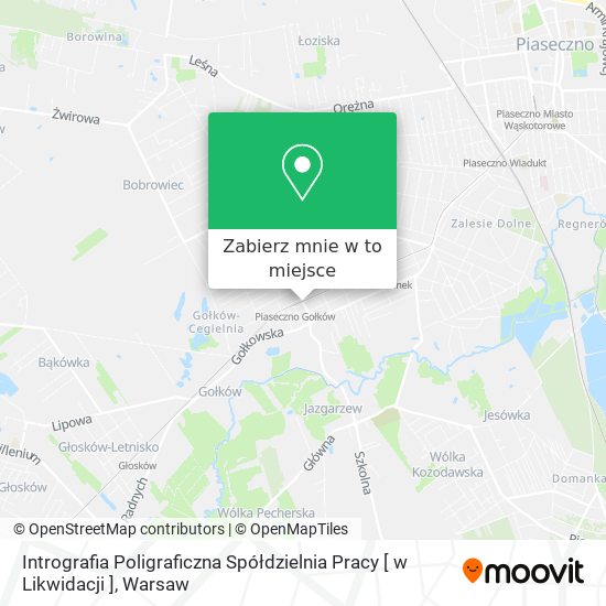 Mapa Intrografia Poligraficzna Spółdzielnia Pracy [ w Likwidacji ]