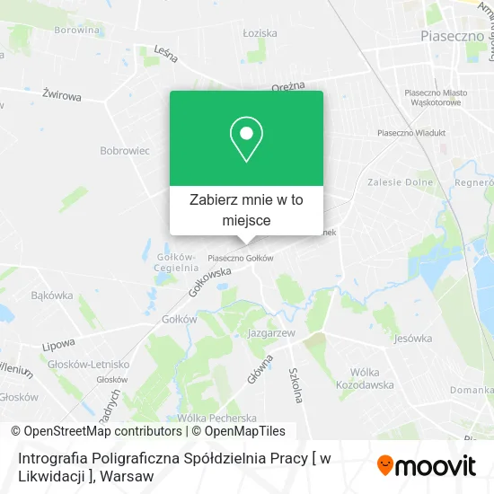 Mapa Intrografia Poligraficzna Spółdzielnia Pracy [ w Likwidacji ]
