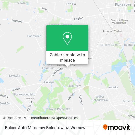 Mapa Balcar-Auto Mirosław Balcerowicz