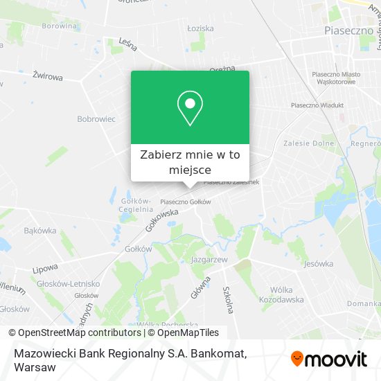 Mapa Mazowiecki Bank Regionalny S.A. Bankomat