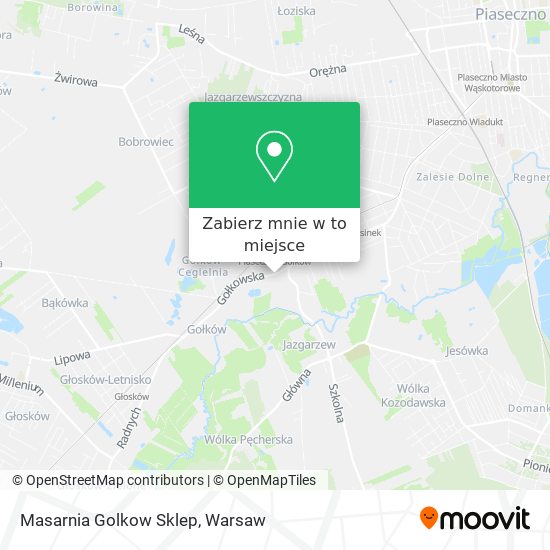 Mapa Masarnia Golkow Sklep