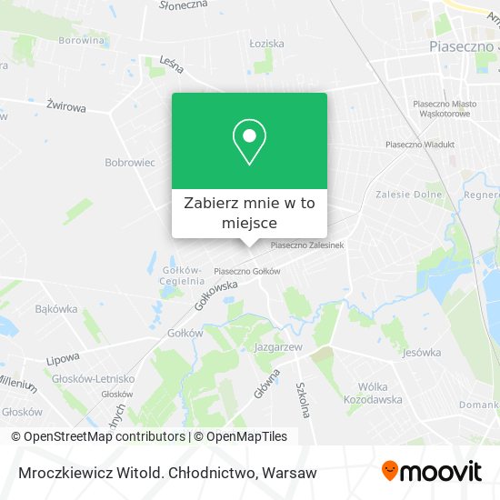 Mapa Mroczkiewicz Witold. Chłodnictwo