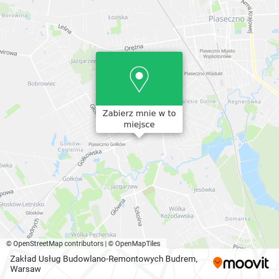 Mapa Zakład Usług Budowlano-Remontowych Budrem