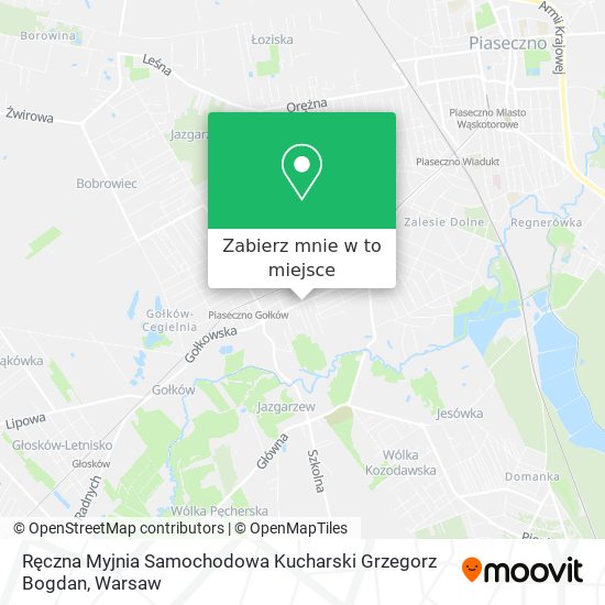 Mapa Ręczna Myjnia Samochodowa Kucharski Grzegorz Bogdan