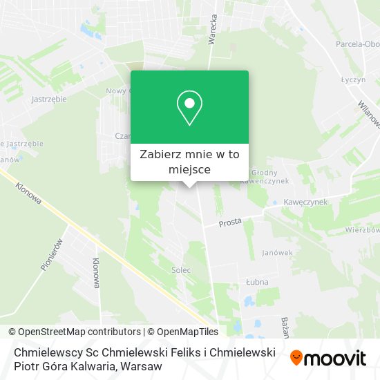 Mapa Chmielewscy Sc Chmielewski Feliks i Chmielewski Piotr Góra Kalwaria