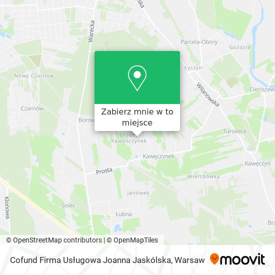 Mapa Cofund Firma Usługowa Joanna Jaskólska