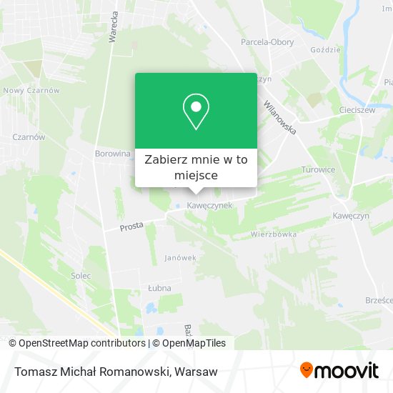 Mapa Tomasz Michał Romanowski