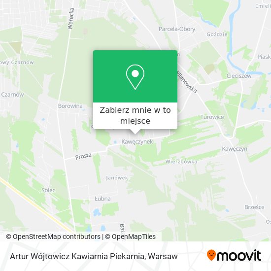 Mapa Artur Wójtowicz Kawiarnia Piekarnia