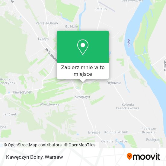 Mapa Kawęczyn Dolny