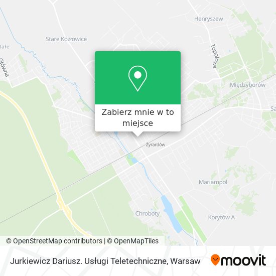 Mapa Jurkiewicz Dariusz. Usługi Teletechniczne