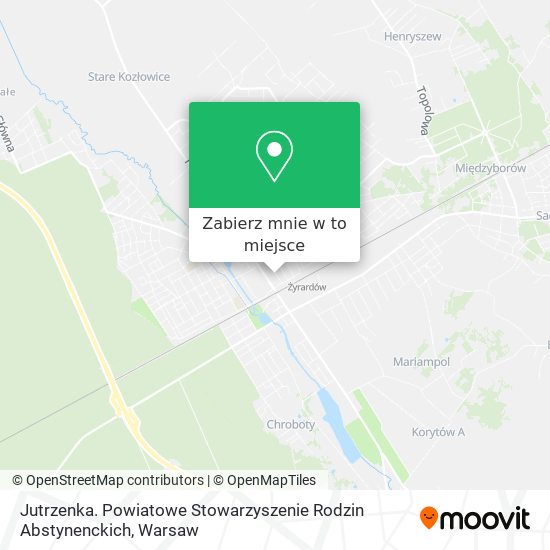 Mapa Jutrzenka. Powiatowe Stowarzyszenie Rodzin Abstynenckich