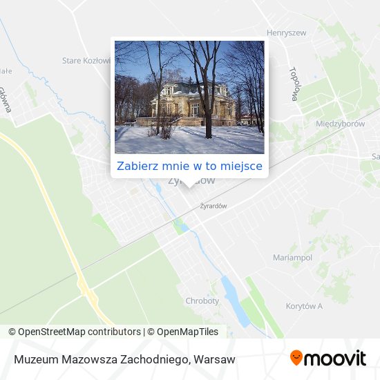 Mapa Muzeum Mazowsza Zachodniego