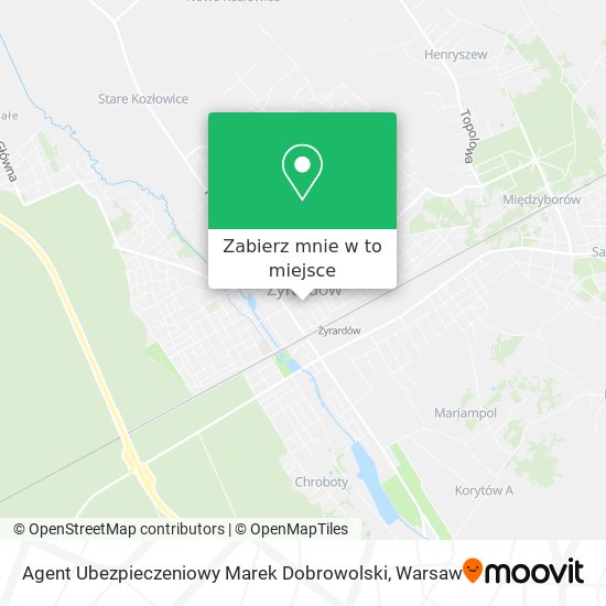 Mapa Agent Ubezpieczeniowy Marek Dobrowolski