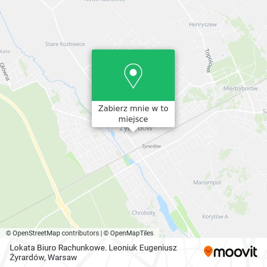 Mapa Lokata Biuro Rachunkowe. Leoniuk Eugeniusz Żyrardów