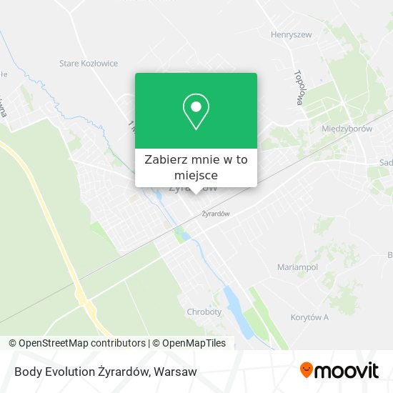 Mapa Body Evolution Żyrardów