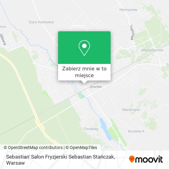 Mapa Sebastian' Salon Fryzjerski Sebastian Stańczak