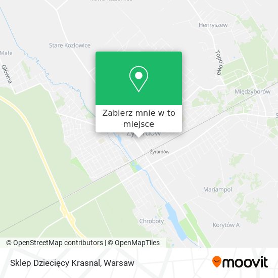 Mapa Sklep Dziecięcy Krasnal