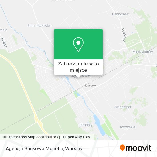 Mapa Agencja Bankowa Monetia