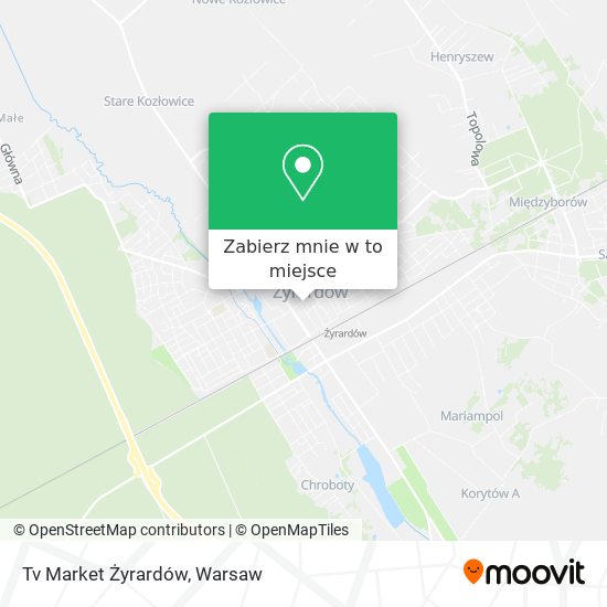 Mapa Tv Market Żyrardów