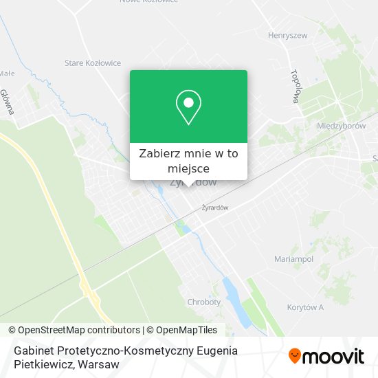 Mapa Gabinet Protetyczno-Kosmetyczny Eugenia Pietkiewicz