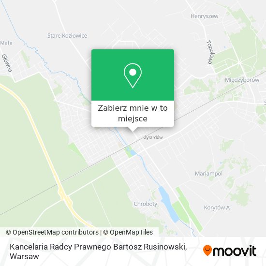 Mapa Kancelaria Radcy Prawnego Bartosz Rusinowski