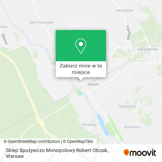 Mapa Sklep Spożywczo Monopolowy Robert Olczak