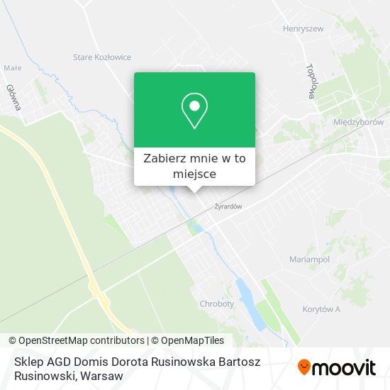 Mapa Sklep AGD Domis Dorota Rusinowska Bartosz Rusinowski