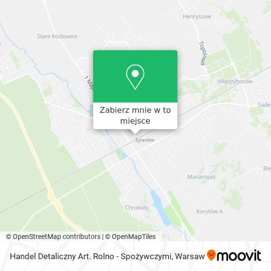 Mapa Handel Detaliczny Art. Rolno - Spożywczymi