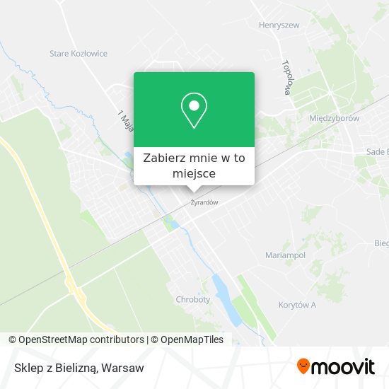 Mapa Sklep z Bielizną