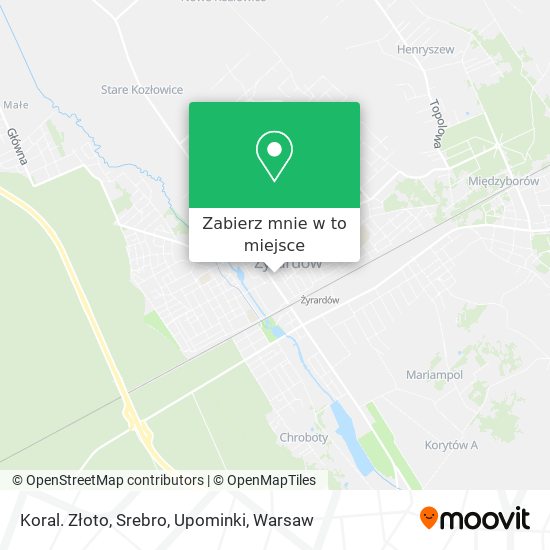 Mapa Koral. Złoto, Srebro, Upominki