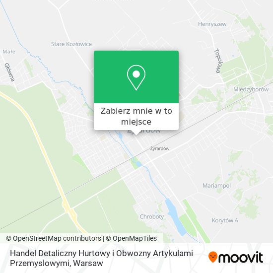 Mapa Handel Detaliczny Hurtowy i Obwozny Artykulami Przemyslowymi