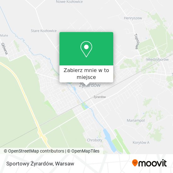 Mapa Sportowy Żyrardów