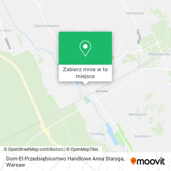 Mapa Dom-El Przedsiębiosrtwo Handlowe Anna Staryga