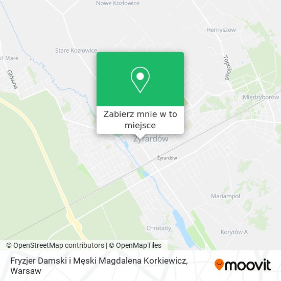 Mapa Fryzjer Damski i Męski Magdalena Korkiewicz