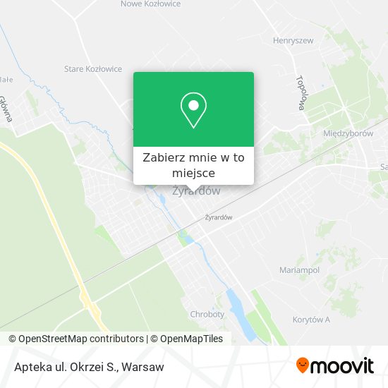 Mapa Apteka ul. Okrzei S.