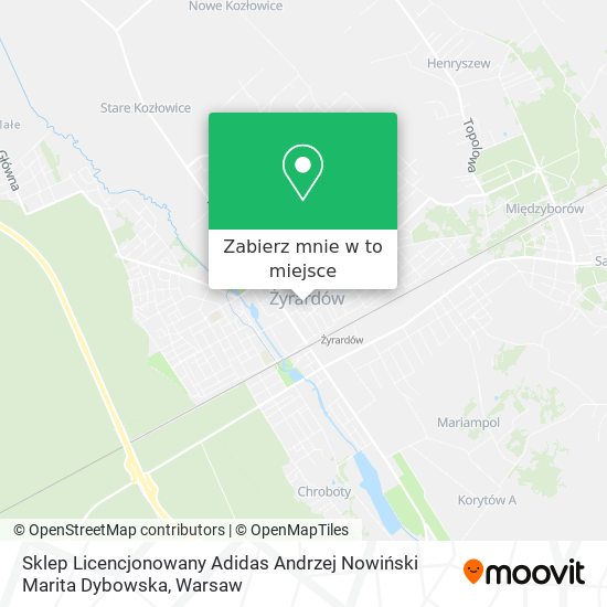 Mapa Sklep Licencjonowany Adidas Andrzej Nowiński Marita Dybowska