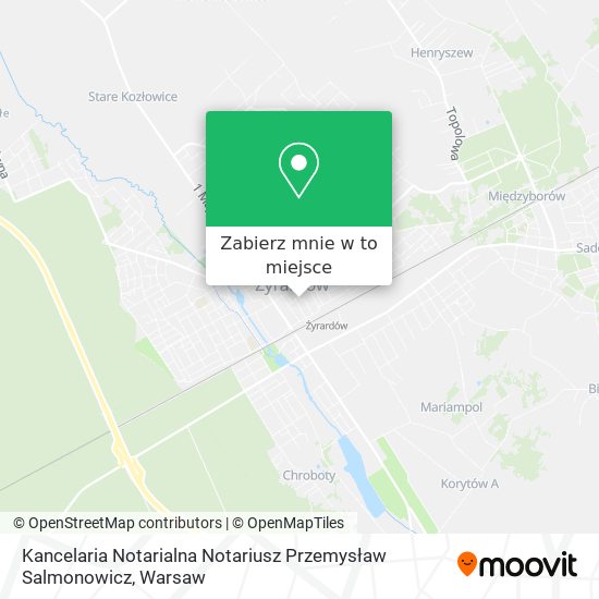 Mapa Kancelaria Notarialna Notariusz Przemysław Salmonowicz