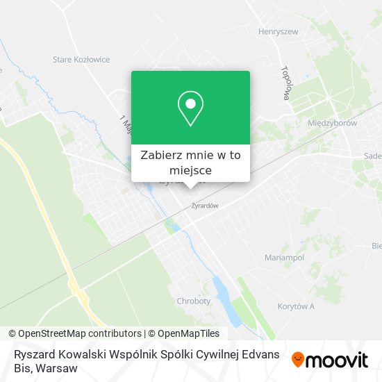 Mapa Ryszard Kowalski Wspólnik Spólki Cywilnej Edvans Bis