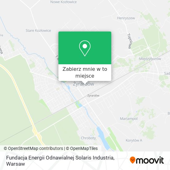 Mapa Fundacja Energii Odnawialnej Solaris Industria