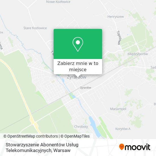 Mapa Stowarzyszenie Abonentów Usług Telekomunikacyjnych