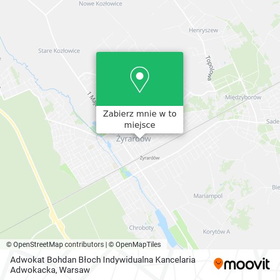 Mapa Adwokat Bohdan Błoch Indywidualna Kancelaria Adwokacka