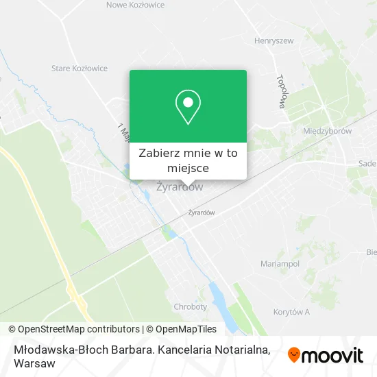 Mapa Młodawska-Błoch Barbara. Kancelaria Notarialna