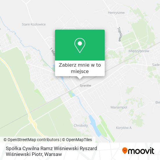 Mapa Spółka Cywilna Ramz Wiśniewski Ryszard Wiśniewski Piotr