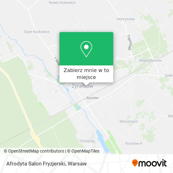 Mapa Afrodyta Salon Fryzjerski