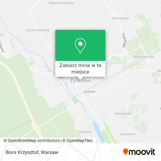 Mapa Bors Krzysztof