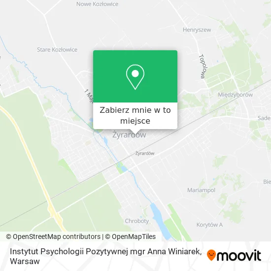 Mapa Instytut Psychologii Pozytywnej mgr Anna Winiarek