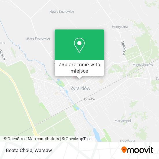 Mapa Beata Choła