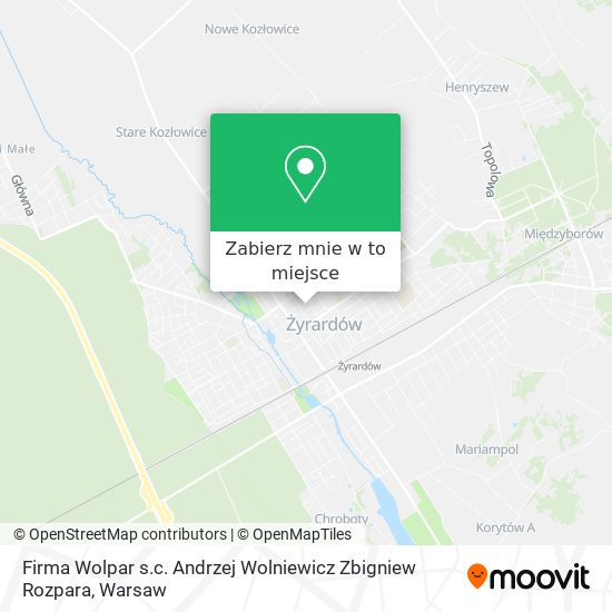 Mapa Firma Wolpar s.c. Andrzej Wolniewicz Zbigniew Rozpara